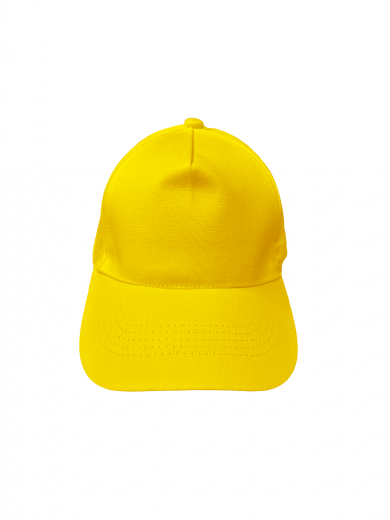 Бейсболка (полувелюр) жёлтая
