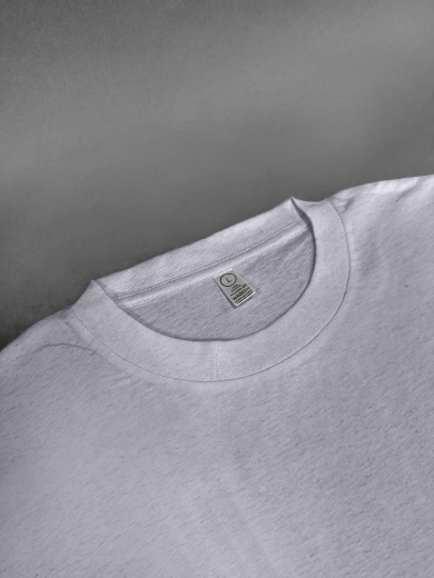 Футболка мужская (хлопок) серая меланж