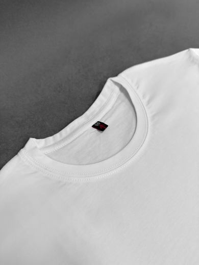 Футболка мужская (хлопок+лайкра) белая