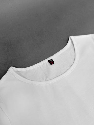 Футболка женская (хлопок+лайкра) белая