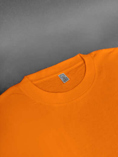 Футболка мужская (хлопок) оранжевая