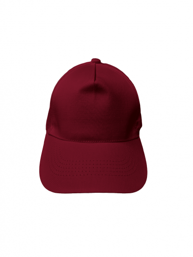 Бейсболка (полувелюр) бордовая