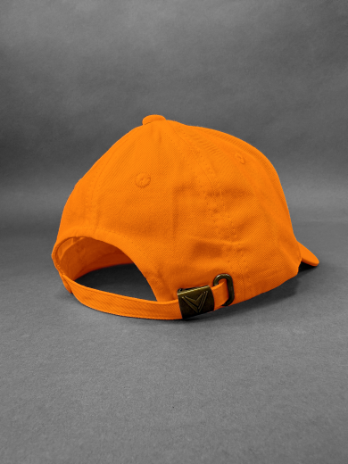 Бейсболка (полувелюр) оранжевая