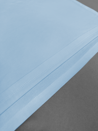 Рубашка-поло мужская (хлопок) небесно-голубая