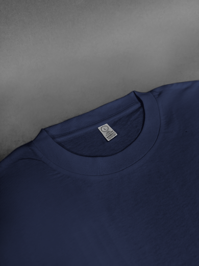 Футболка мужская (хлопок) темно-синяя