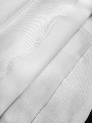 Толстовка с капюшоном "Кенгуру" 2х-нитка белая