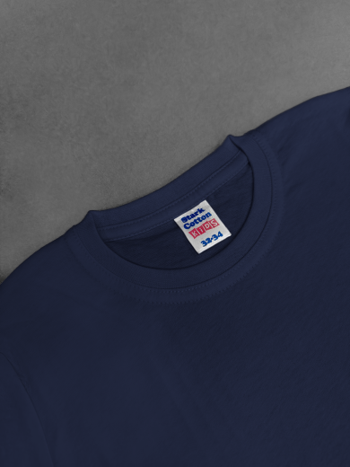 Футболка детская (хлопок) тёмно-синяя