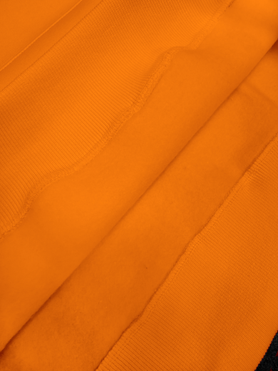 Толстовка с капюшоном "Кенгуру" 2х-нитка оранжевая