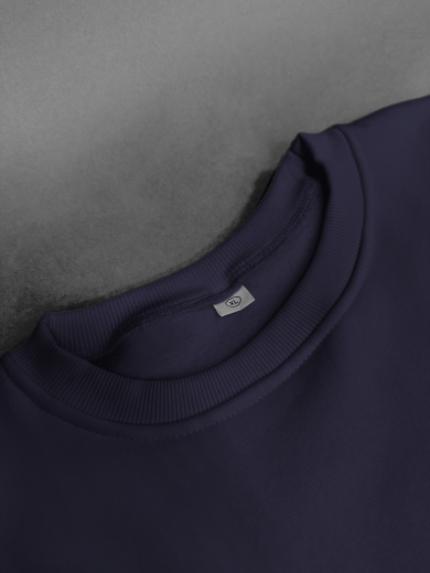 Свитшот 3х-нитка темно-синяя