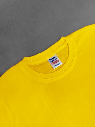 Футболка детская (хлопок) желтая