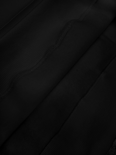 Толстовка с капюшоном "Кенгуру" 3х-нитка черная