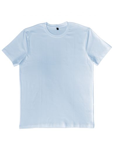 Футболка мужская (хлопок+лайкра) светло-голубая