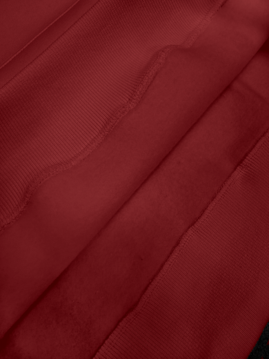 Толстовка с капюшоном "Кенгуру" 2х-нитка красная